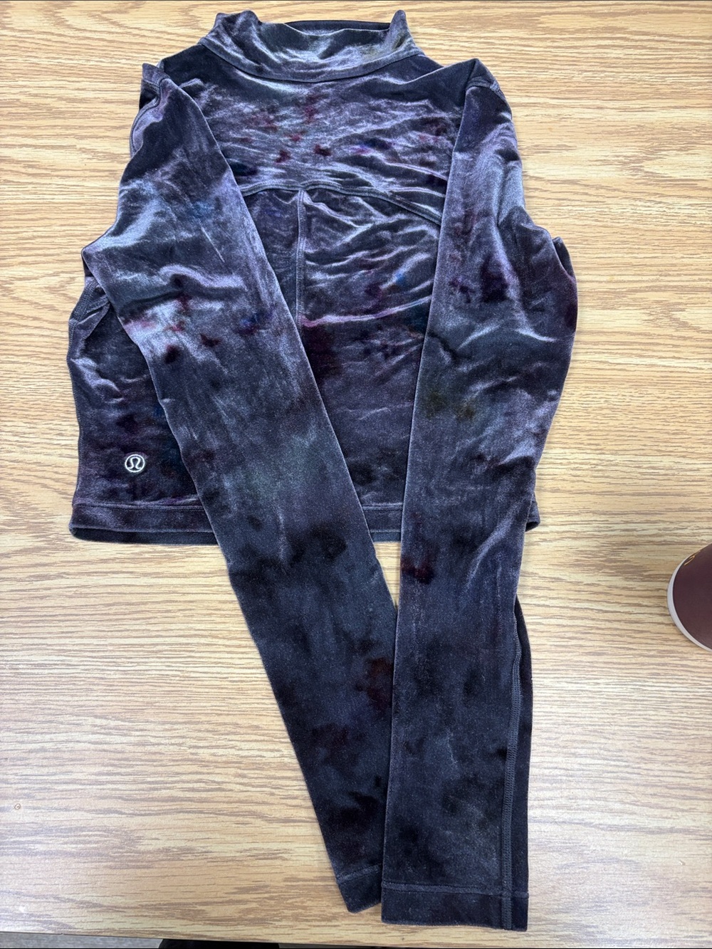 lululemon athletica Velvet  & Long-Sleeve Top in Deep Plum